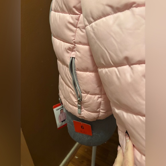 NWT Gerry Light Pink Kids Lined Bubble Jacket Size 6 - Picture 4 of 11
